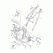 Схема узла: Рама Yamaha YZ125