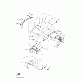 Схема узла: Крыло Yamaha XVS950 Midnight Star