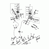 Схема вузла: Передній гальмівний циліндр Yamaha YP250 Majesty