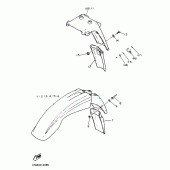 Схема узла: Опция (CHASSIS) Yamaha XT600 XT600