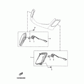 Схема узла: Поворотники Yamaha YP250 X-MAX