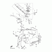 Схема узла: Передний тормозной цилиндр Yamaha FZ6 FZ6 FAZER (ABS)