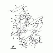Схема вузла: Підніжки та Підставка Yamaha YP250 Majesty DX
