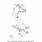 Схема узла: Распредвал и Цепь ГРМ Yamaha XV250 V-Star