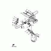 Схема вузла: Вихлопна система Yamaha XV750 Virago