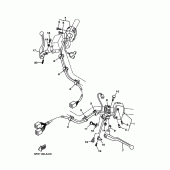 Схема узла: Пульт управления рулевой и Рычаг Yamaha XV1700 Road Star Warrior