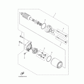 Схема вузла: Електричний стартер Yamaha XT125