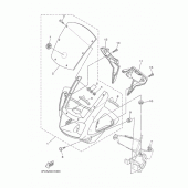 Схема узла: Ветровое стекло Yamaha YBR125