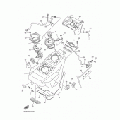 Схема вузла: Паливний бак Yamaha VMX17 V-MAX