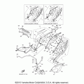 Схема вузла: Бічна кришка Yamaha YZF-R3