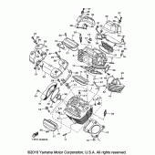 Схема вузла: Головка циліндра Yamaha XVS950 Bolt