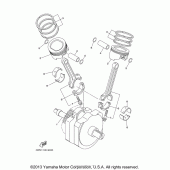 Схема вузла: Колінвал і поршень Yamaha XV1600 Road Star