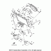 Схема узла: Радиатор и Патрубок системы охлаждения Yamaha FJ09 FJ-09