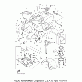 Схема вузла: Паливний бак Yamaha FZ1 FZ1