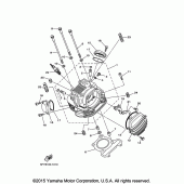 Схема вузла: Головка циліндра Yamaha TW200