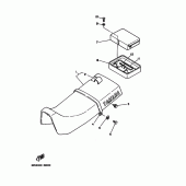 Схема вузла: Сидіння Yamaha XT350 XT350