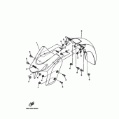 Схема узла: Крыло Yamaha XP500 T-MAX