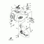 Схема узла: Топливный бак Yamaha TW125