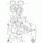 Схема узла: Панель приборов Yamaha XJR400