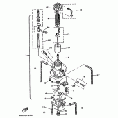 Схема вузла: Карбюратор Yamaha WR250 WR250Z