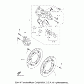 Схема узла: Передний тормоз Yamaha FZ6 FZ6R