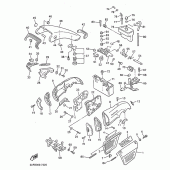 Схема вузла: Бічна кришка Yamaha VMX12 V-MAX