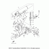 Схема вузла: Вихлопна система Yamaha XV1900 Stratoliner Deluxe