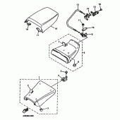 Схема узла: Сиденье Yamaha YZF750 YZF750