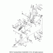 Схема узла: Задний рычаг и Подвеска Yamaha XV1700 Road Star Midnight Silverado