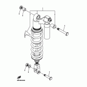 Схема вузла: Задня підвіска Yamaha WR250 WR250R