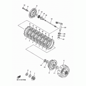 Схема вузла: Зчеплення Yamaha YZ450F YZ450F