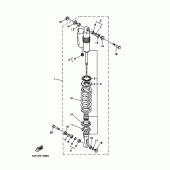 Схема вузла: Задня підвіска Yamaha YZ125