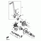 Схема узла: Привод стартера Yamaha TT600