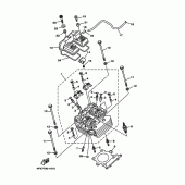 Схема вузла: Головка циліндра Yamaha TT250R TT-R