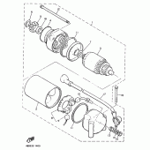Схема узла: Стартер электрический Yamaha XJ900 Diversion