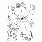 Схема вузла: Електроустаткування 1 Yamaha YZF1000R Thunderace
