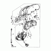 Схема узла: Панель приборов Yamaha XJ900 Diversion