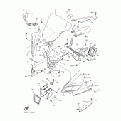 Схема узла: Облицовочные элементы 1 Yamaha YZF-R6/ YZF600 R6