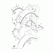 Схема вузла: Крило Yamaha XV1700 Road Star Midnight