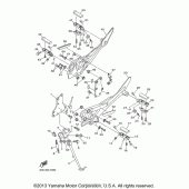 Схема узла: Подножки и Подставка Yamaha FZ6 FZ6R