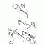 Схема узла: Поворотники Yamaha FZX750