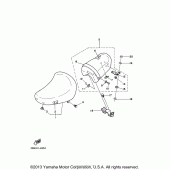 Схема вузла: Сидіння Yamaha XV250 Virago