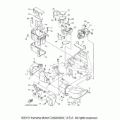 Схема вузла: Бічна кришка Yamaha XV1700 Road Star Silverado