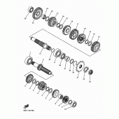 Схема вузла: Трансмісія Yamaha YZ250 YZ250FX