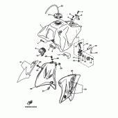 Схема вузла: Паливний бак Yamaha TTR230 TT-R230