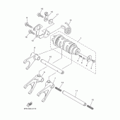 Схема узла: Копирный вал и Вилки Yamaha TDM900
