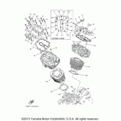 Схема вузла: Циліндр Yamaha XV1700 Road Star Midnight