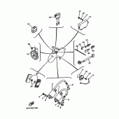 Схема вузла: Електроустаткування 2 Yamaha XV535 Virago