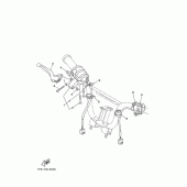 Схема вузла: Пульт управління рульовий та Важель Yamaha TTR50 TT-R50