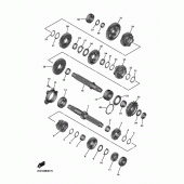 Схема вузла: Трансмісія Yamaha YZF-R6/YZF600 R6